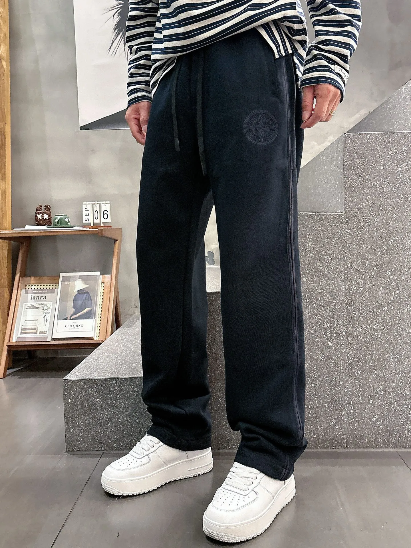 P300 NEW2025 Autumn and Winter New Casual Pants Exclusive Customized Fabric Color: Black and Blue SIZE: M-4XL